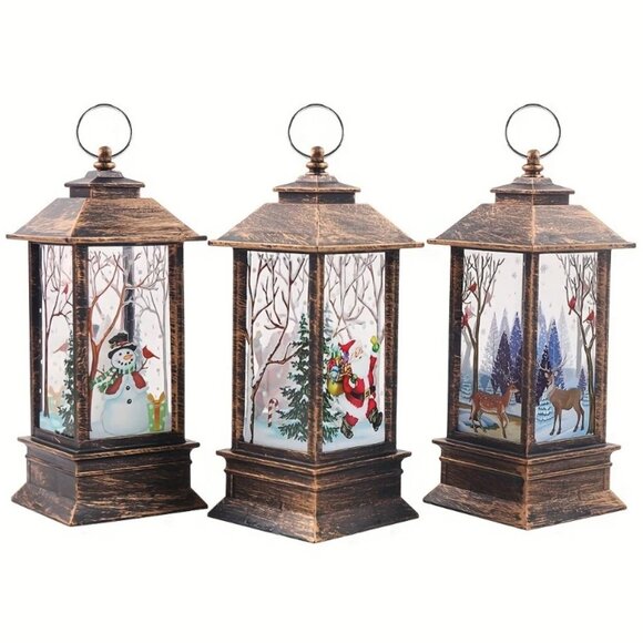 Other - 3 Christmas Small Lanterns - see pictures for dimensions